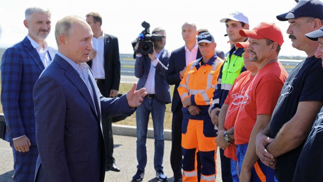 Путин принял участие в открытии трассы «Таврида» в Крыму - «Автотранспорт»