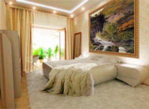 Спальня со светлой мебелью - «Мебель и предметы интерьера»