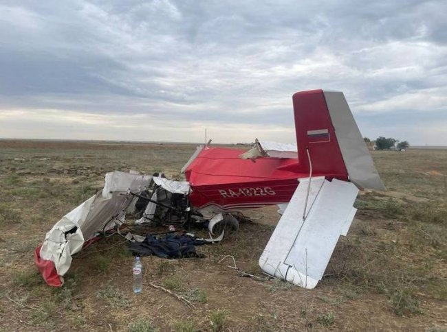 Самолет потерпел крушение в Калмыкии