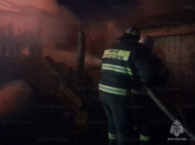 В Калужской области при пожаре пострадал человек